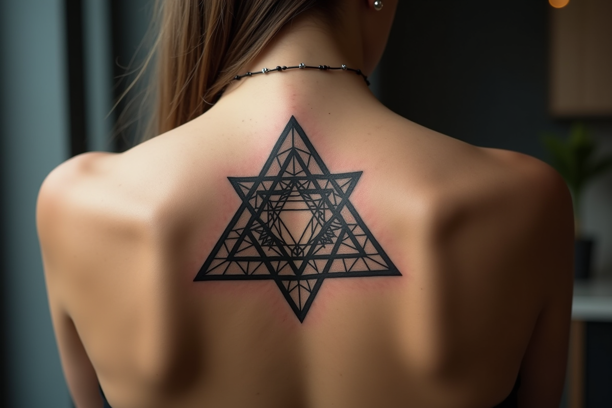 tatouage triangle